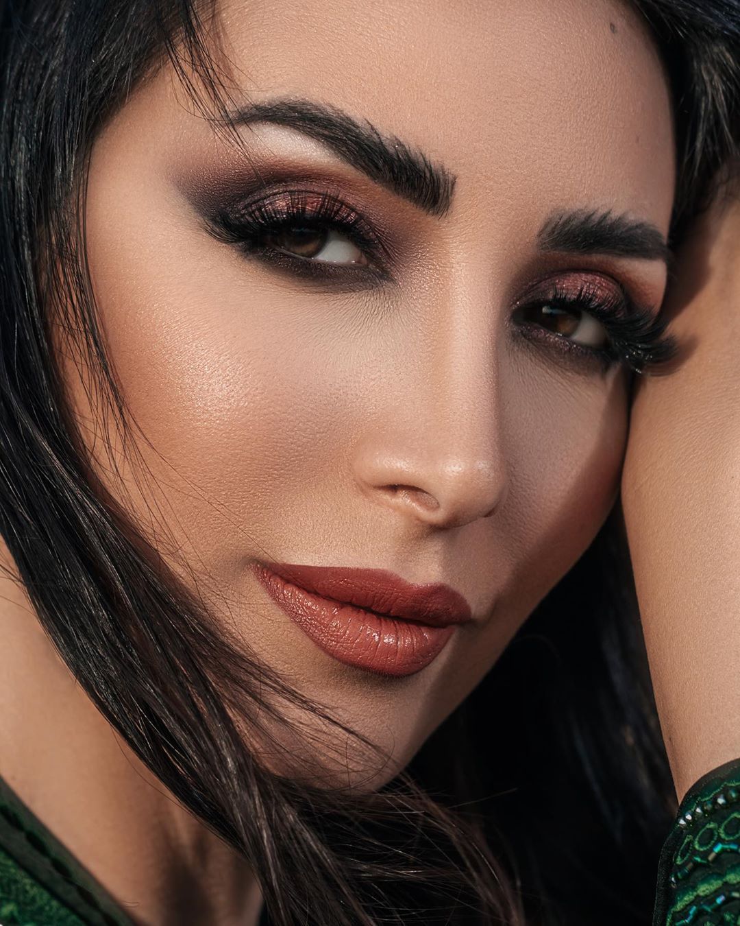 Beautiful Arabic Woman with amazing make up